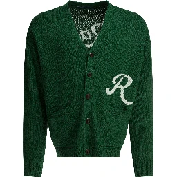 Cardigan with logo