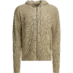 "Temple" zippered sweater
