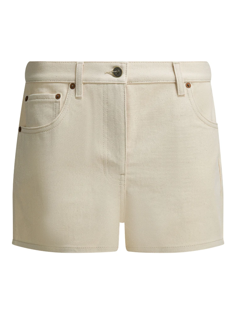 Five-pocket denim shorts