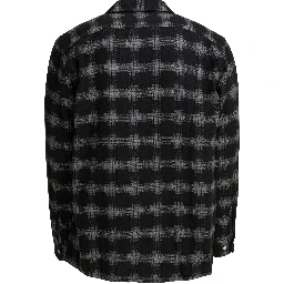 Satin plaid Check shirt