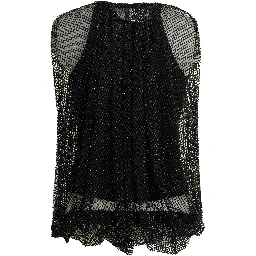 Sleeveless mesh top