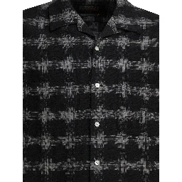 Satin plaid Check shirt
