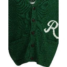 Cardigan with logo