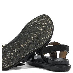"Fussbett" leather sandals