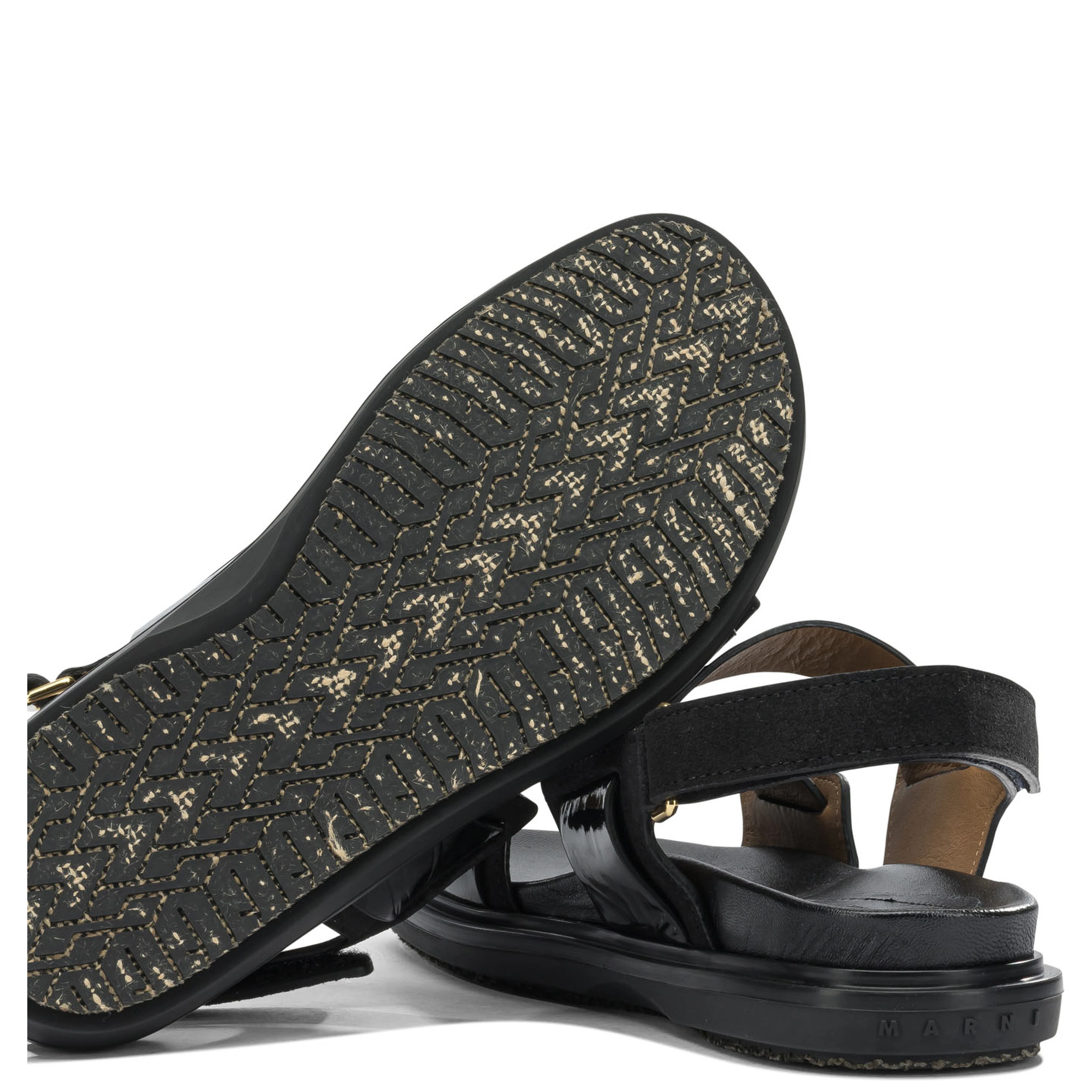 "Fussbett" leather sandals