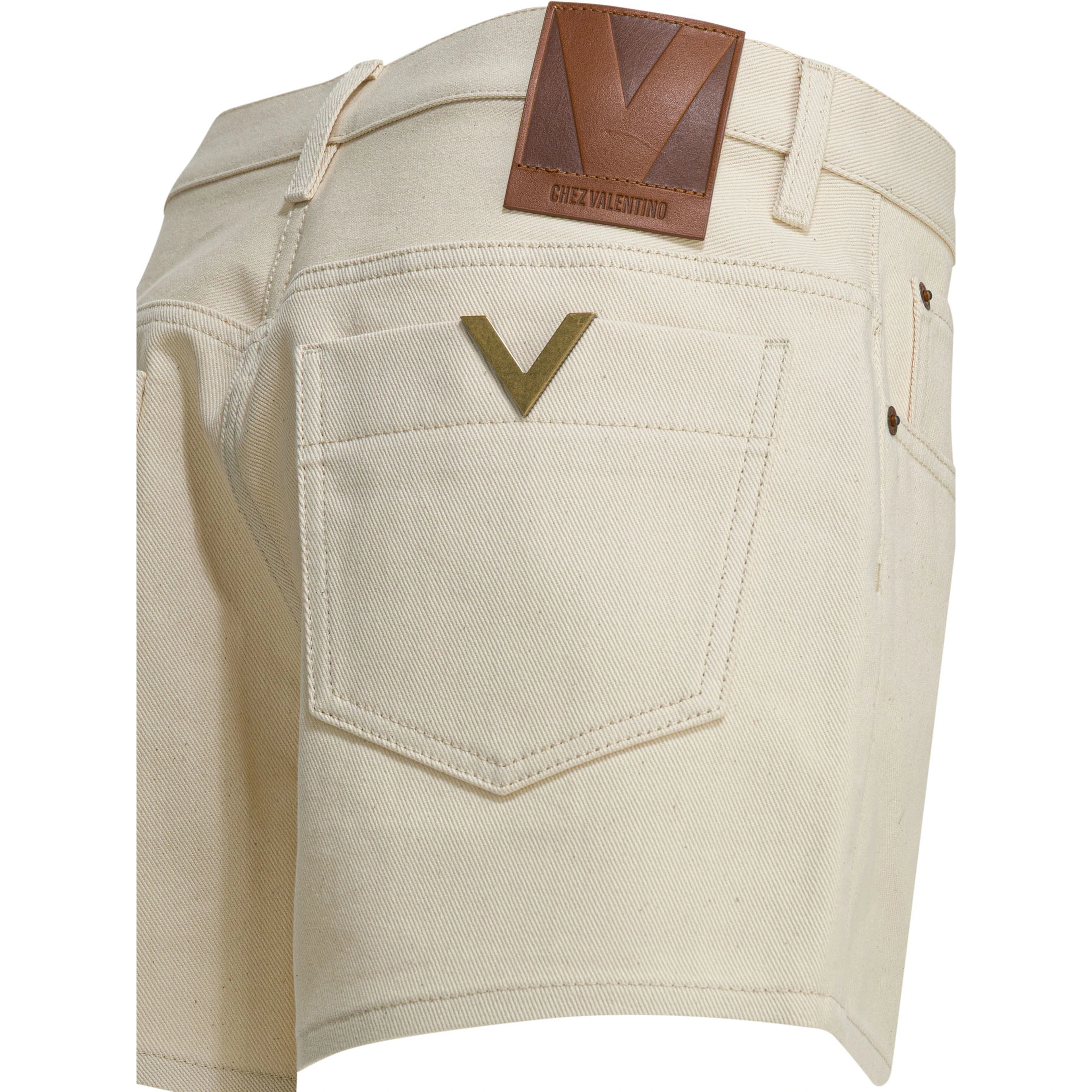 Five-pocket denim shorts
