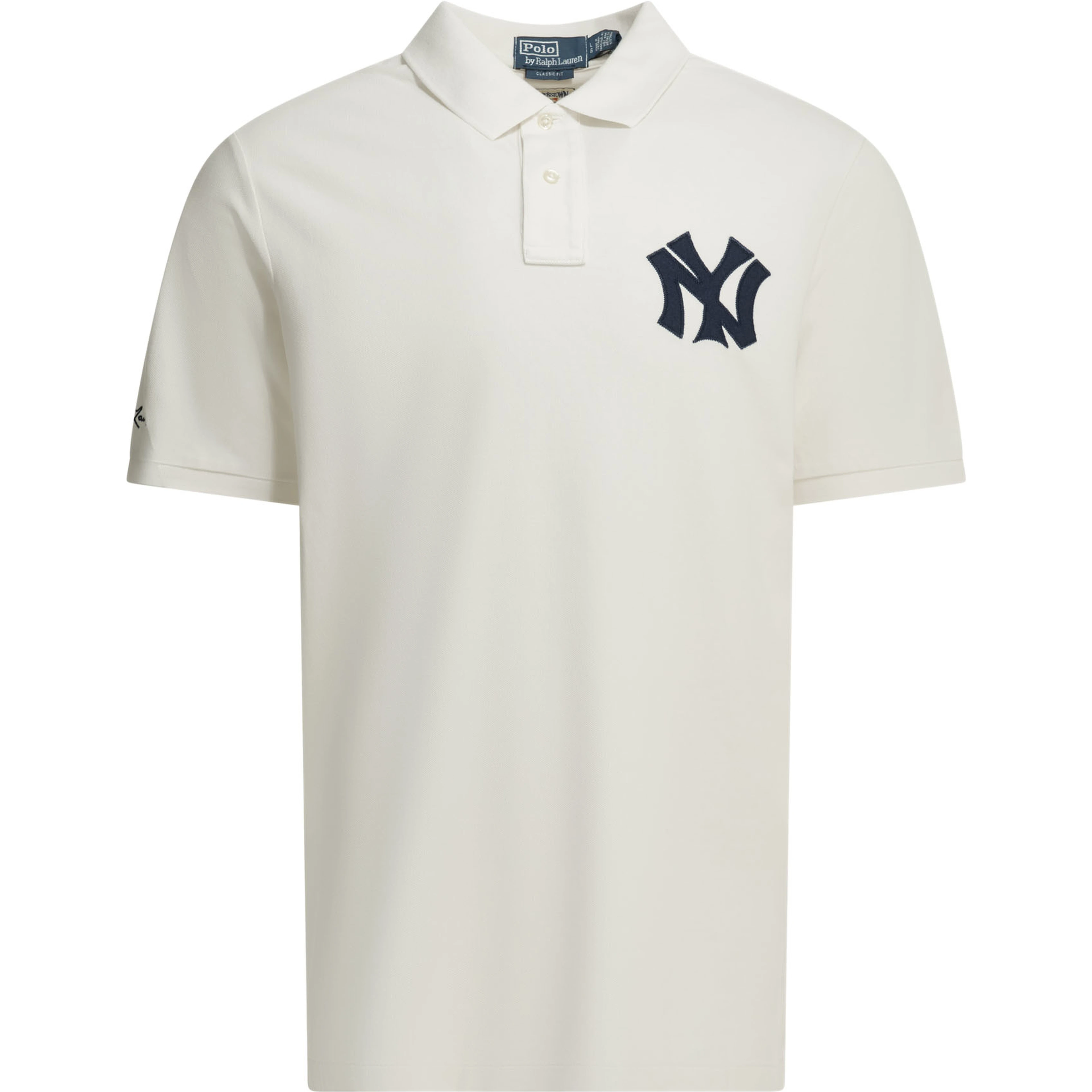 "Raplh Lauren x MLB Collection" button-down polo shirt.
