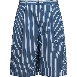 Formal striped shorts