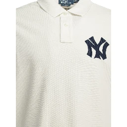 "Raplh Lauren x MLB Collection" button-down polo shirt.