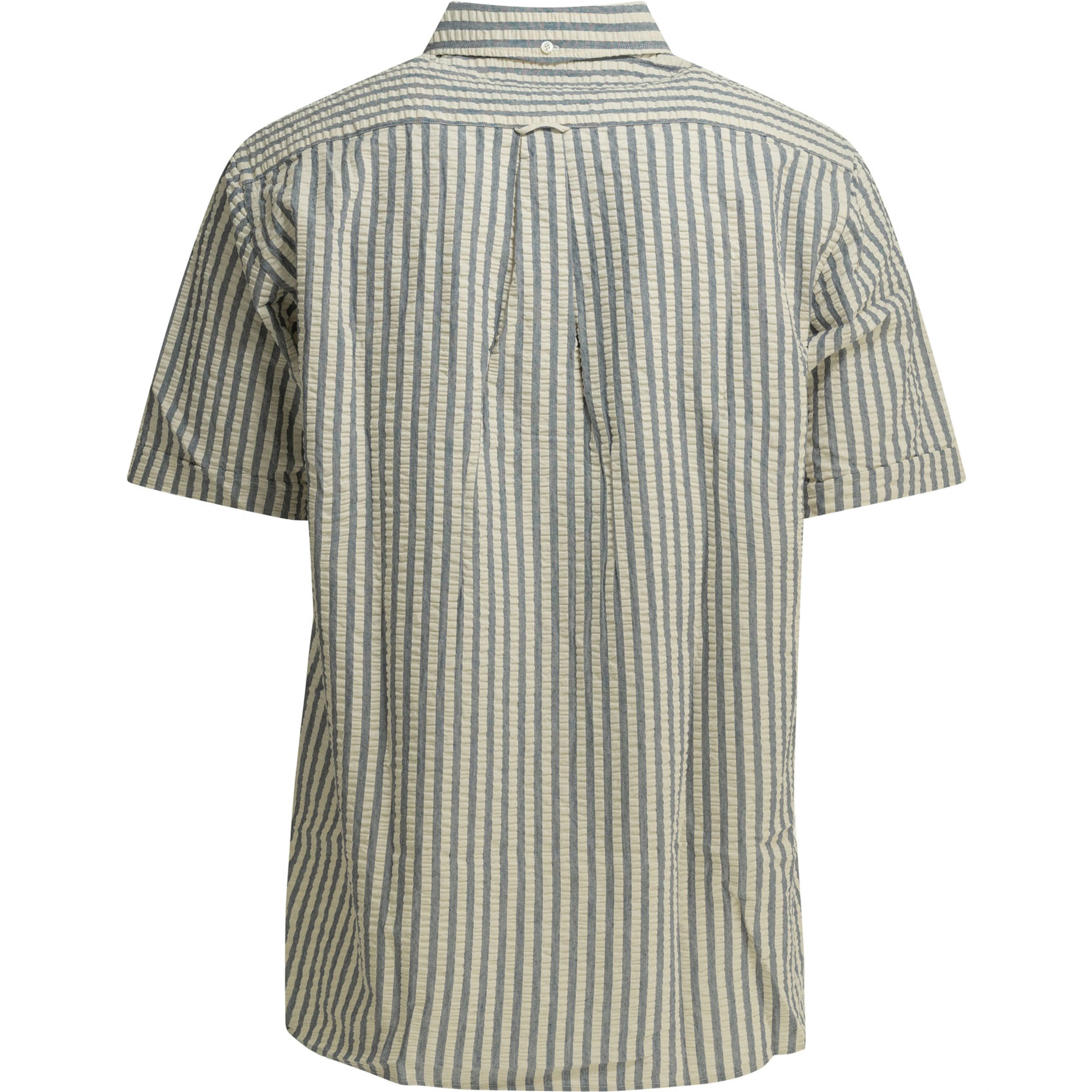 Casual cotton seersucker shirt