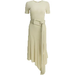 Draped midi dress