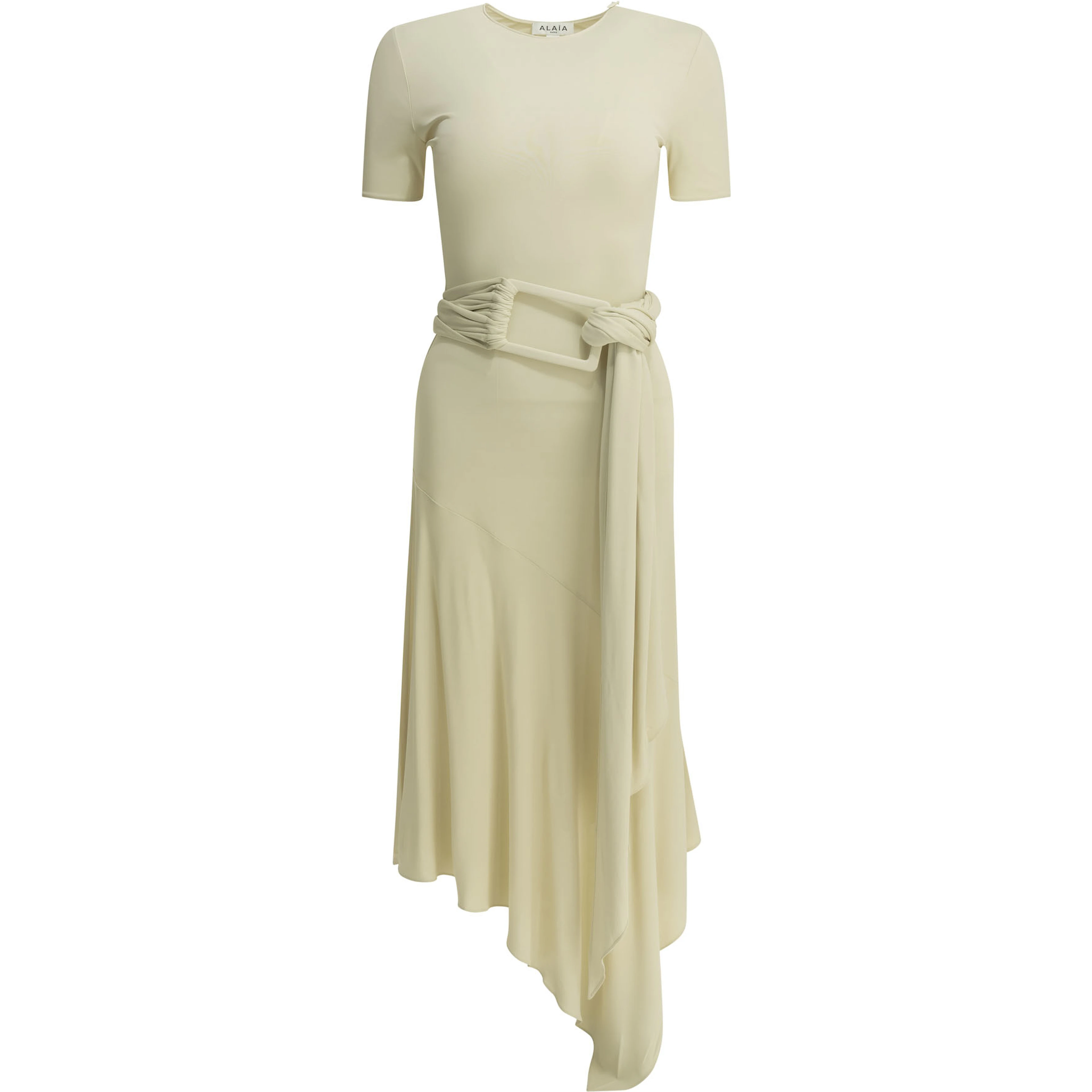Draped midi dress