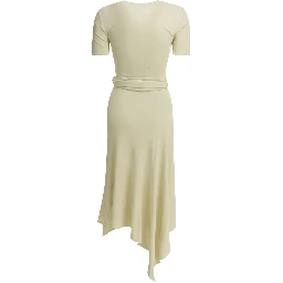 Draped midi dress