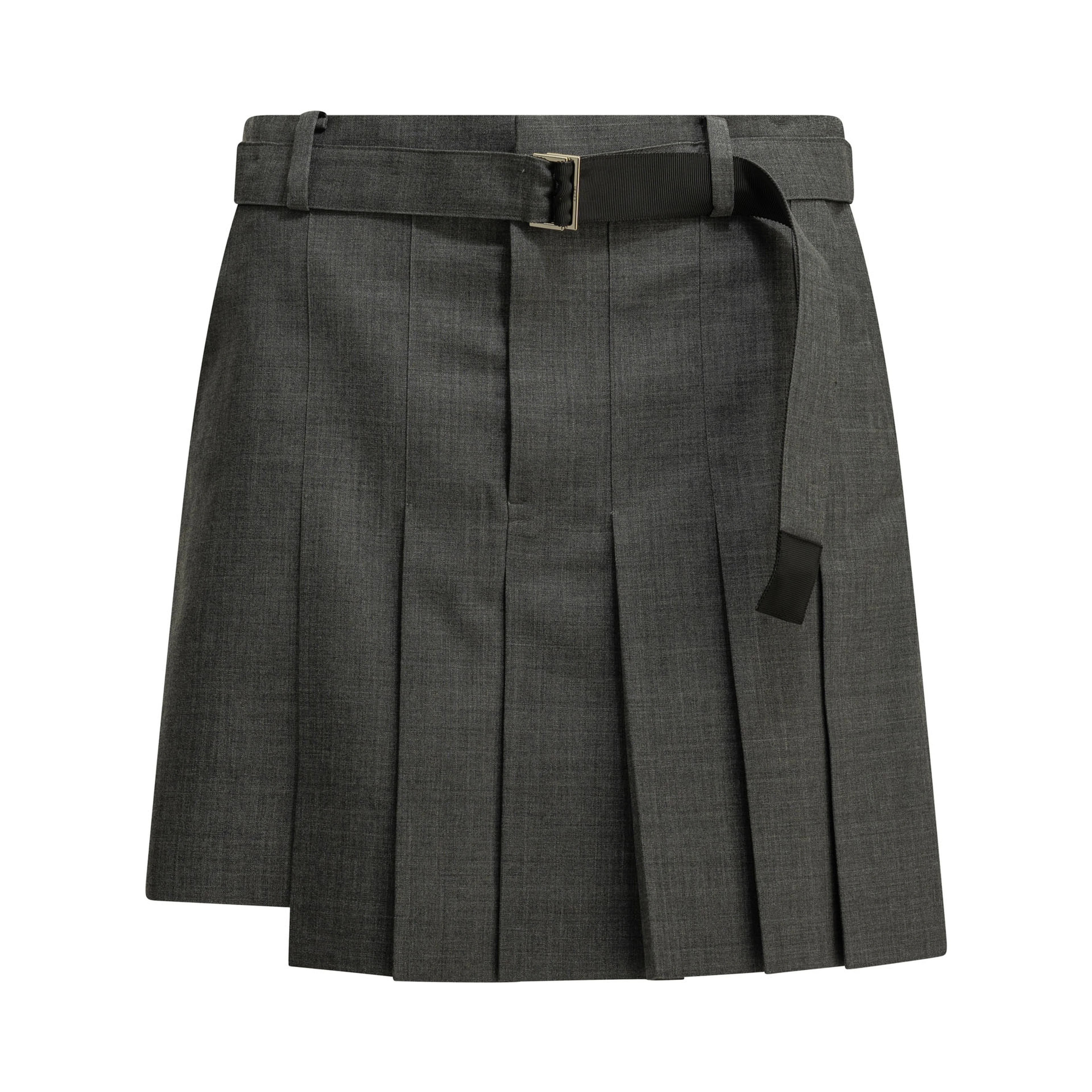 Formal shorts made of wool blend