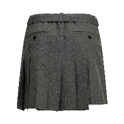 Formal shorts made of wool blend