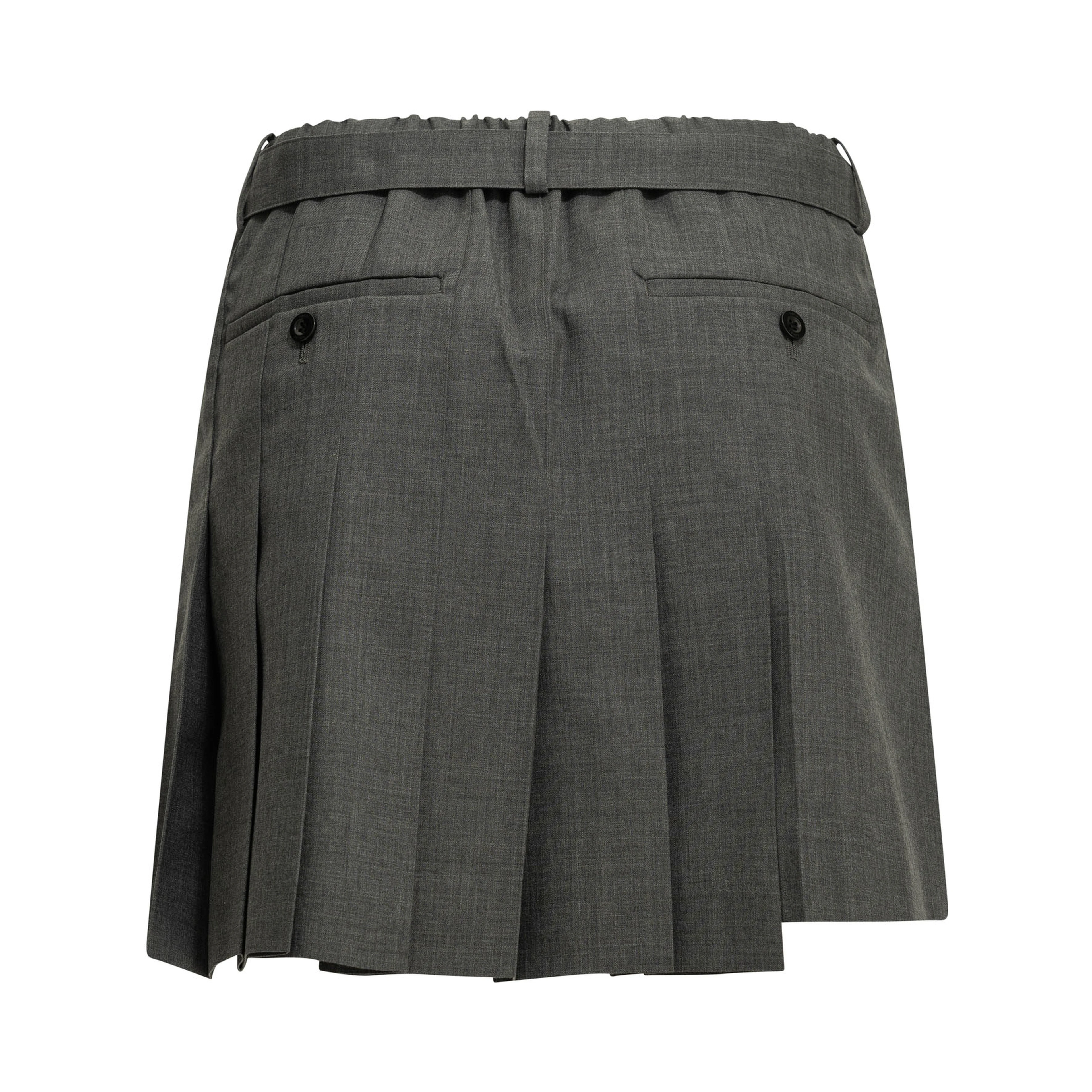 Formal shorts made of wool blend