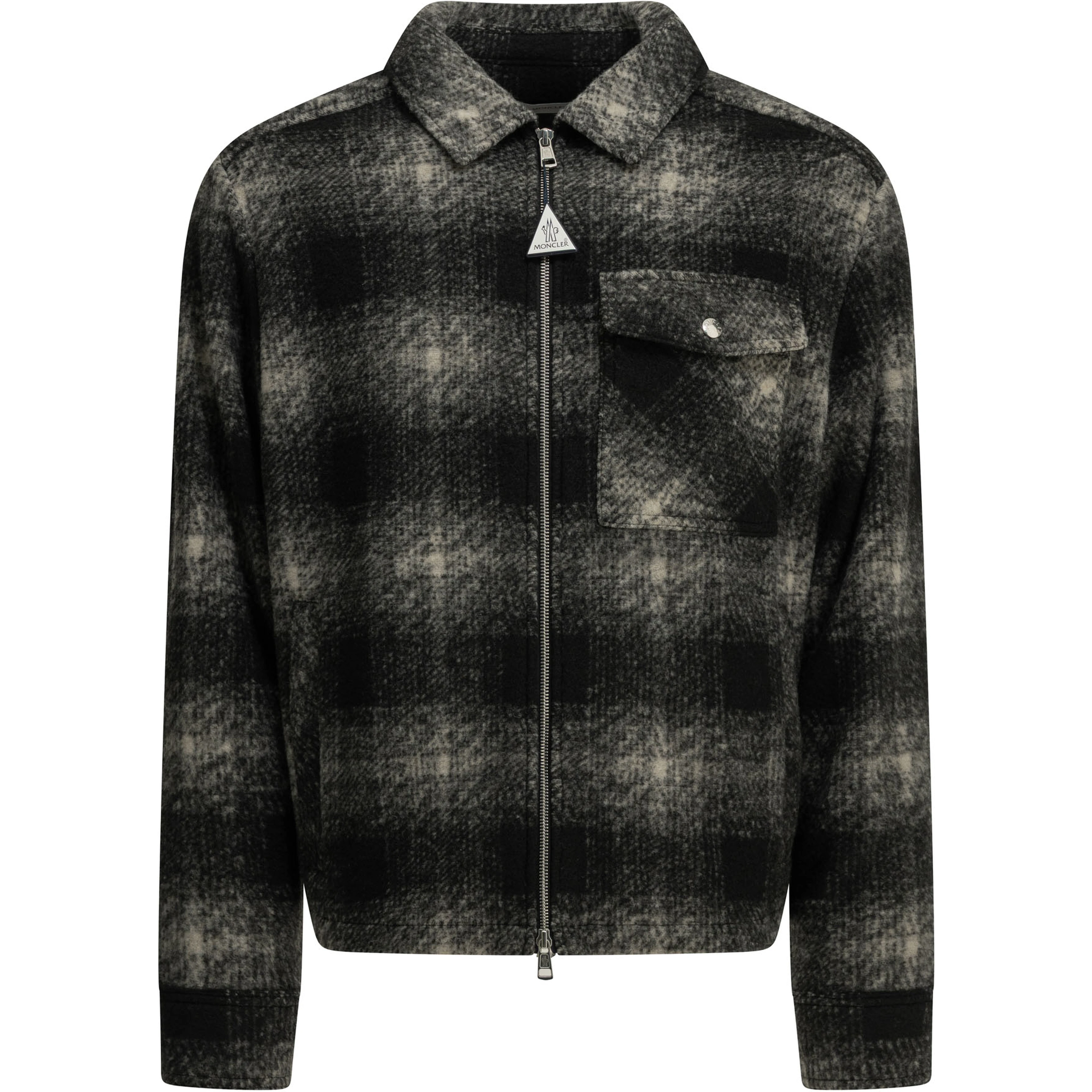 Checkered Overshirt Jacket with Logo