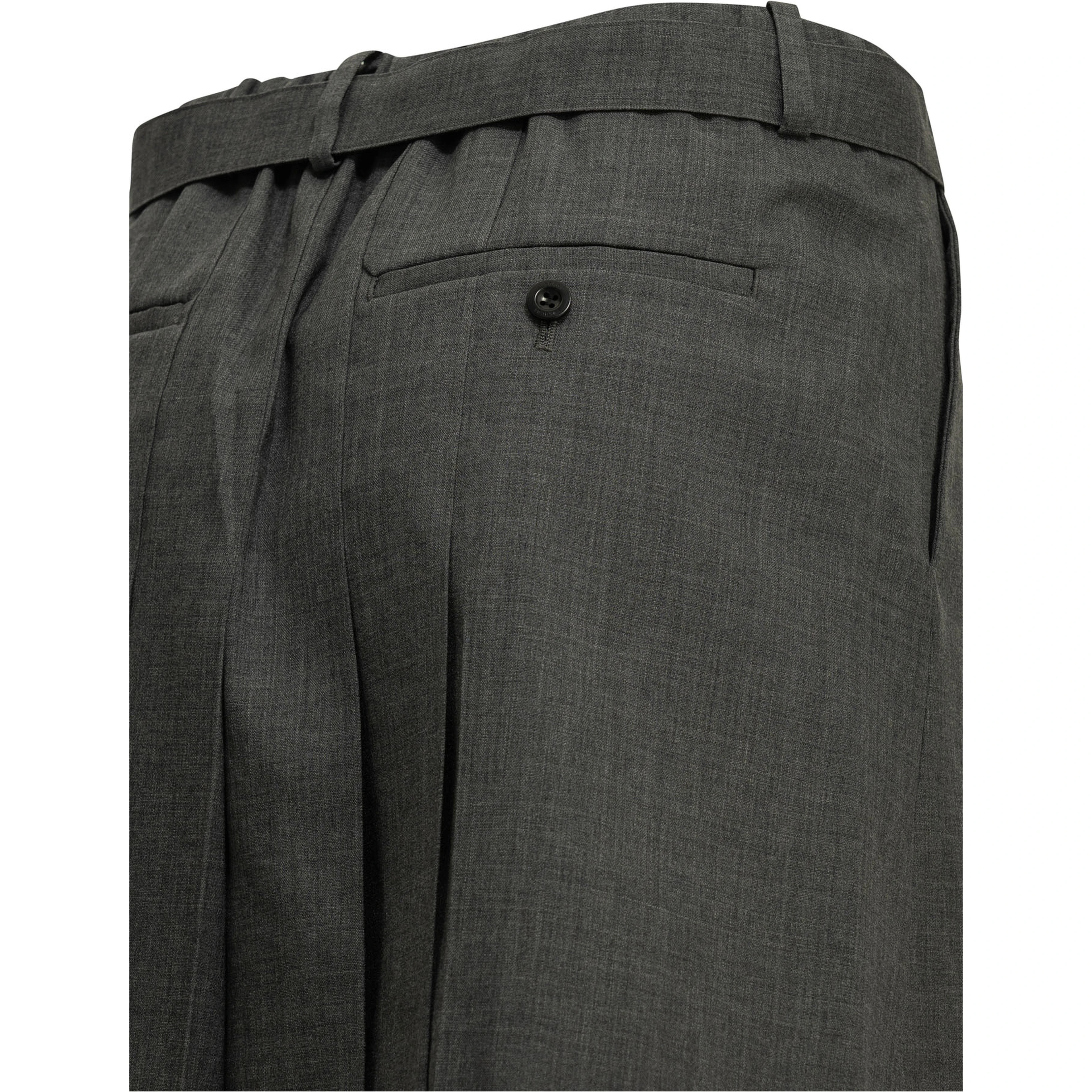 Formal shorts made of wool blend
