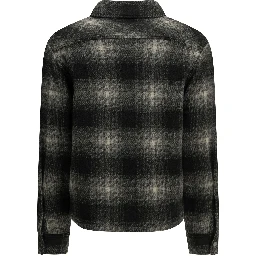 Checkered Overshirt Jacket with Logo