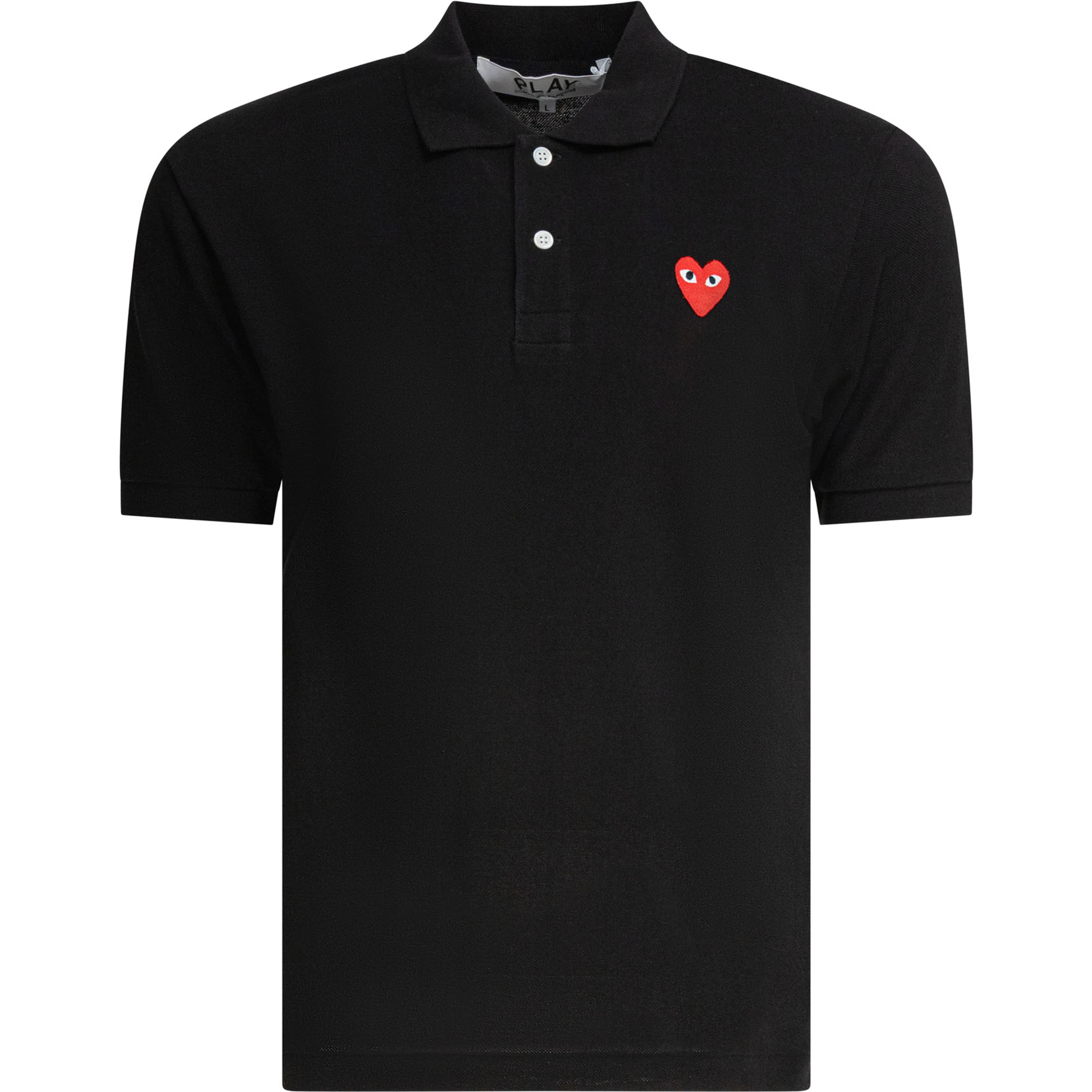 "Red Emblem" Button-Down Polo Shirt