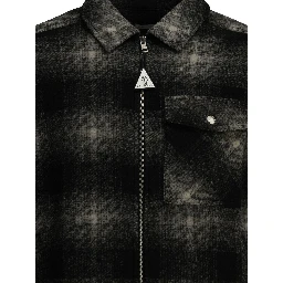 Checkered Overshirt Jacket with Logo