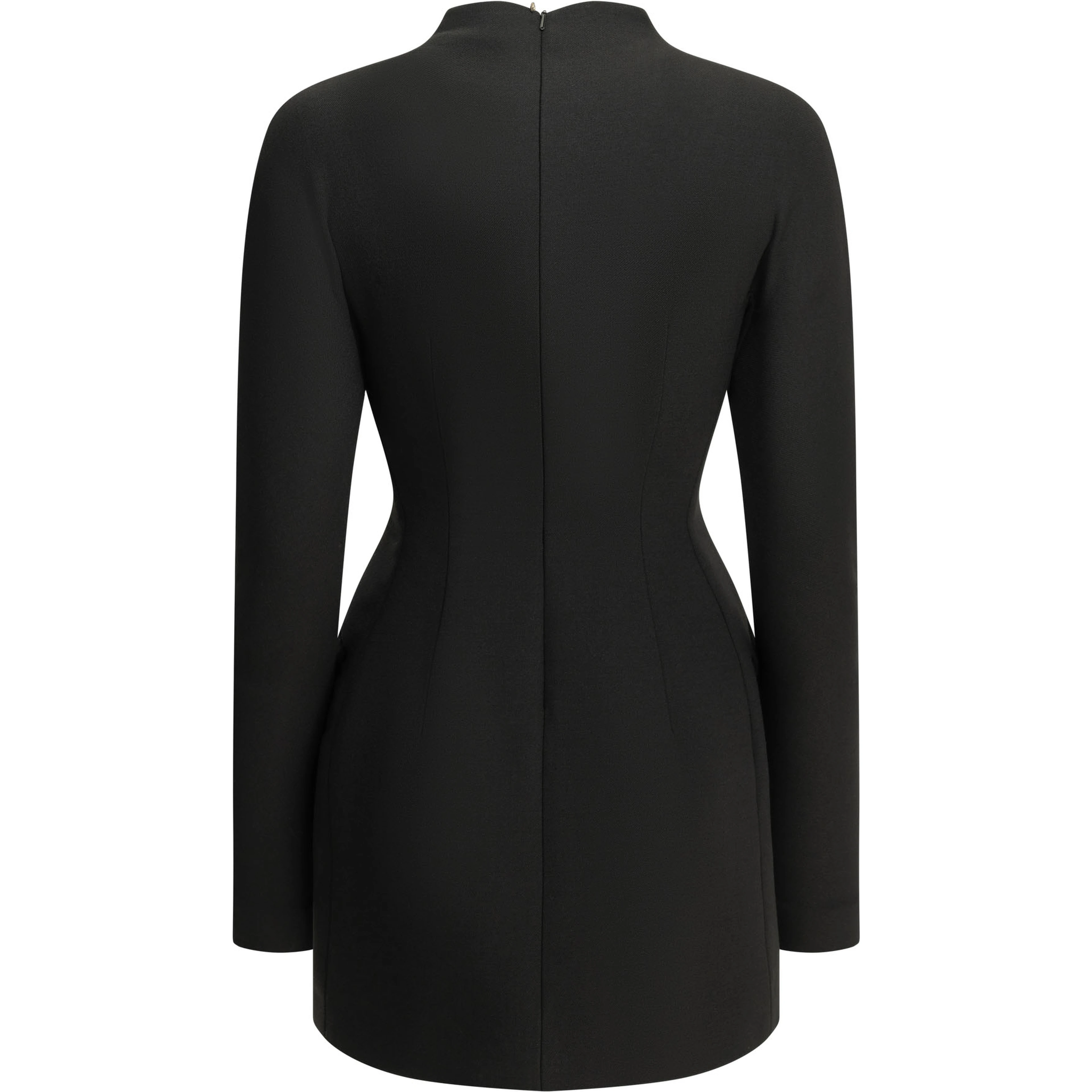 Short dress made of stretch wool