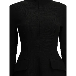 Short dress made of stretch wool