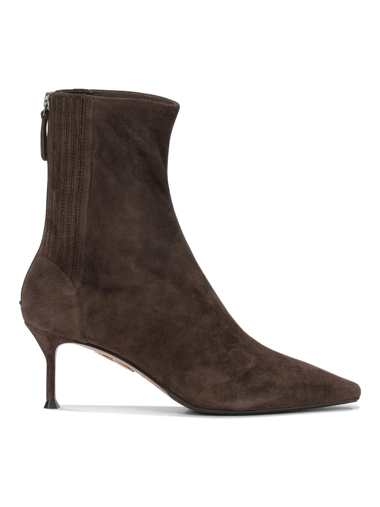"Saint Honoré 65MM" Ankle Boots with Zipper