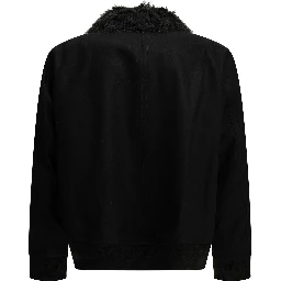 Wool bomber jacket