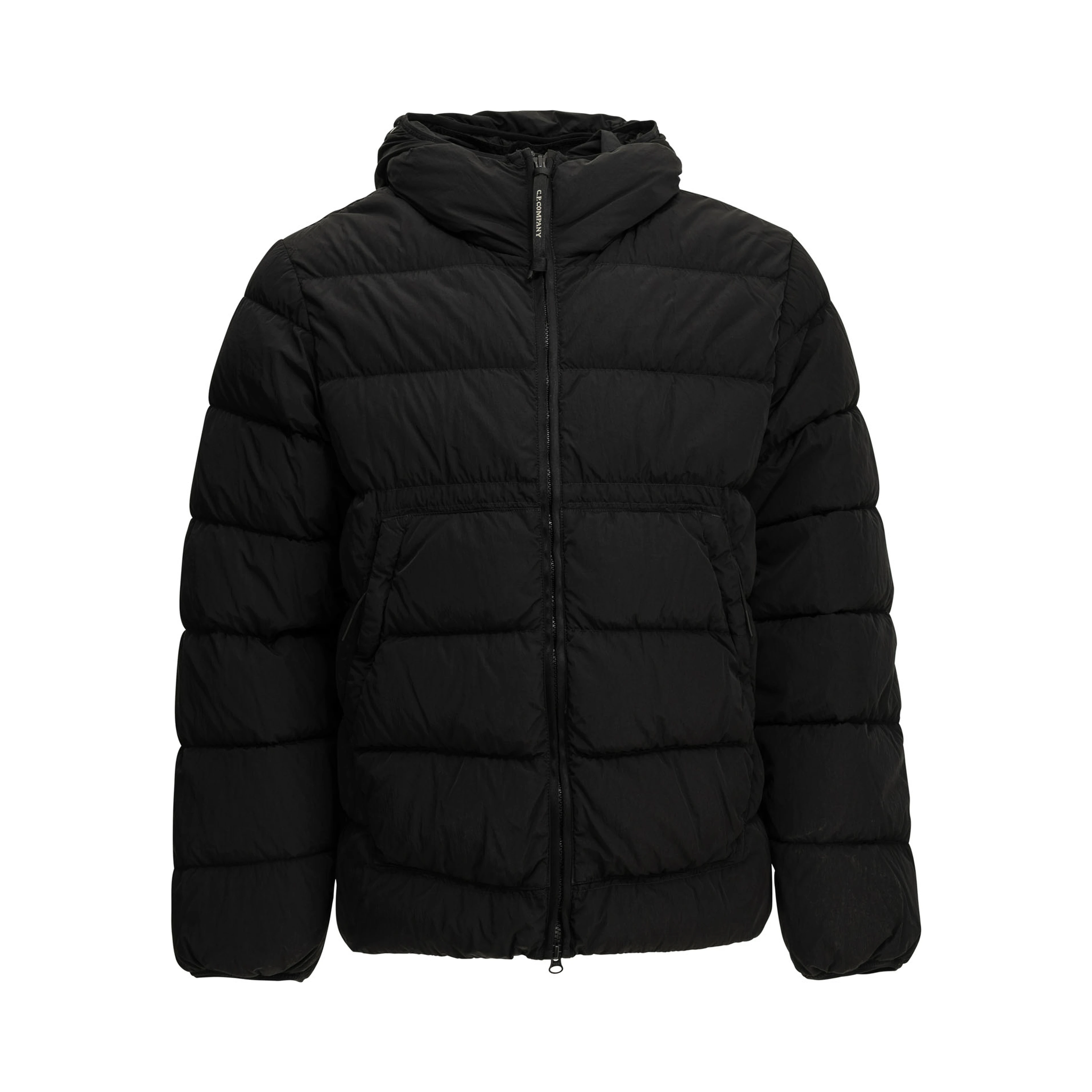 "Chrome-R Goggle" Short Down Jacket