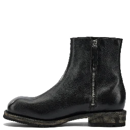 "Engine" zipped ankle boots