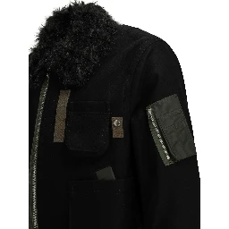 Wool bomber jacket