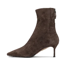 "Saint Honoré 65MM" Ankle Boots with Zipper