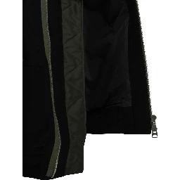 Wool bomber jacket