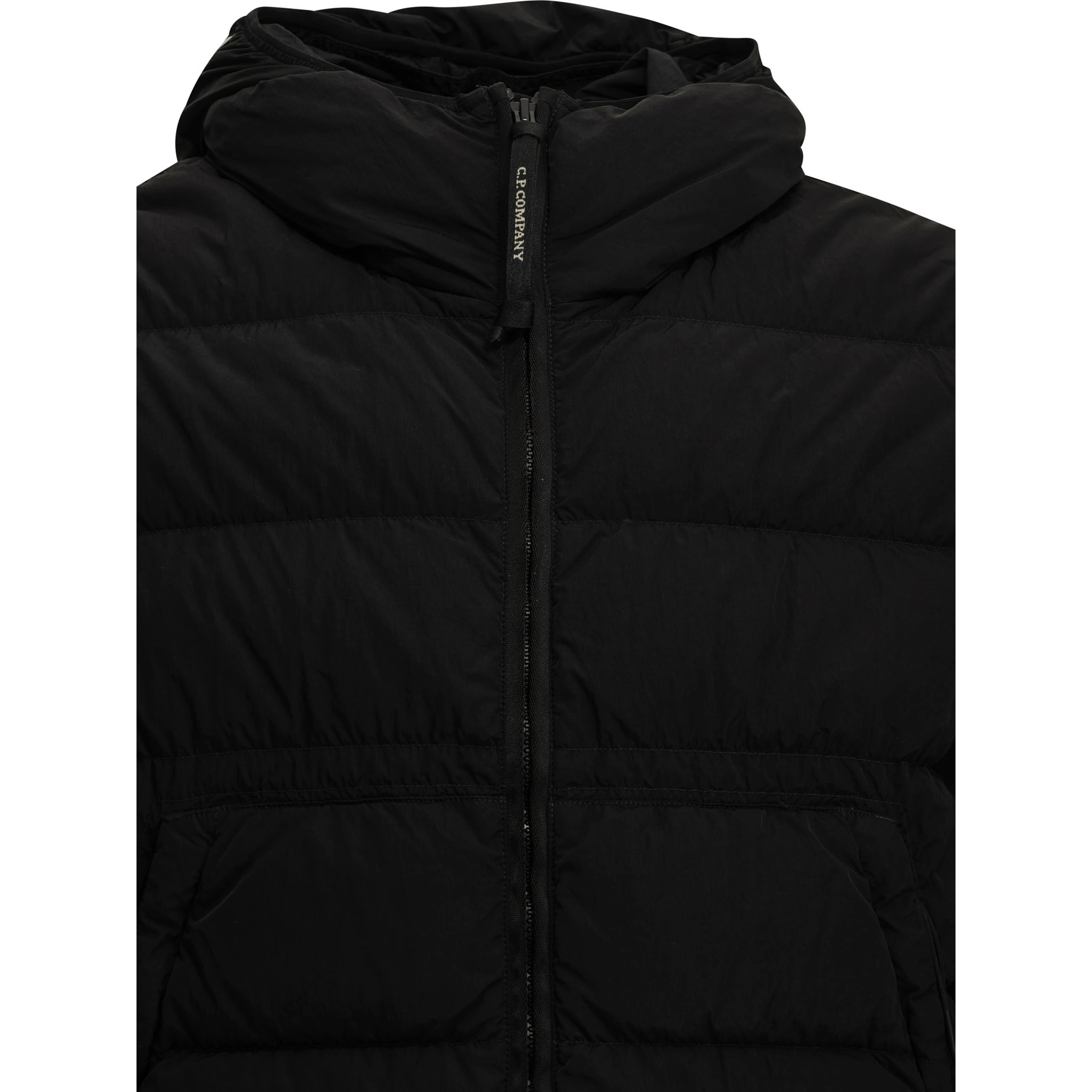 "Chrome-R Goggle" Short Down Jacket
