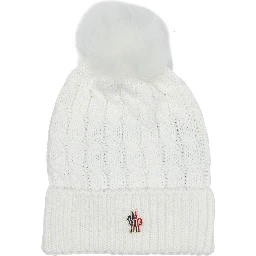 Wool beanie with logo