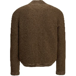 Camel-colored bomber jacket