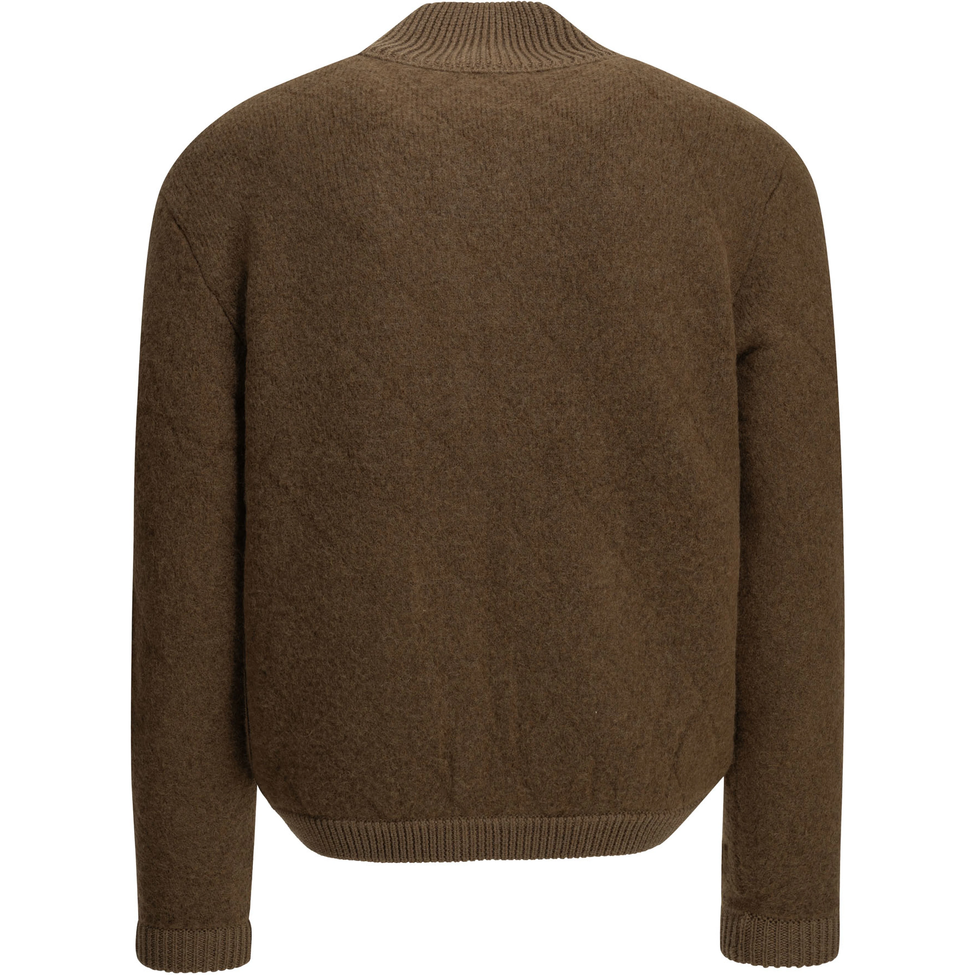 Camel-colored bomber jacket