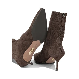 "Saint Honoré 65MM" Ankle Boots with Zipper