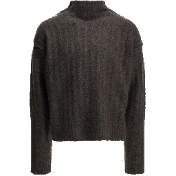 Cashmere and silk turtleneck sweater
