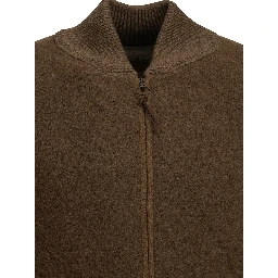Camel-colored bomber jacket