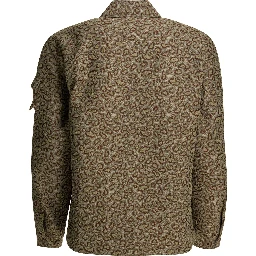 Cotton blend overshirt jacket