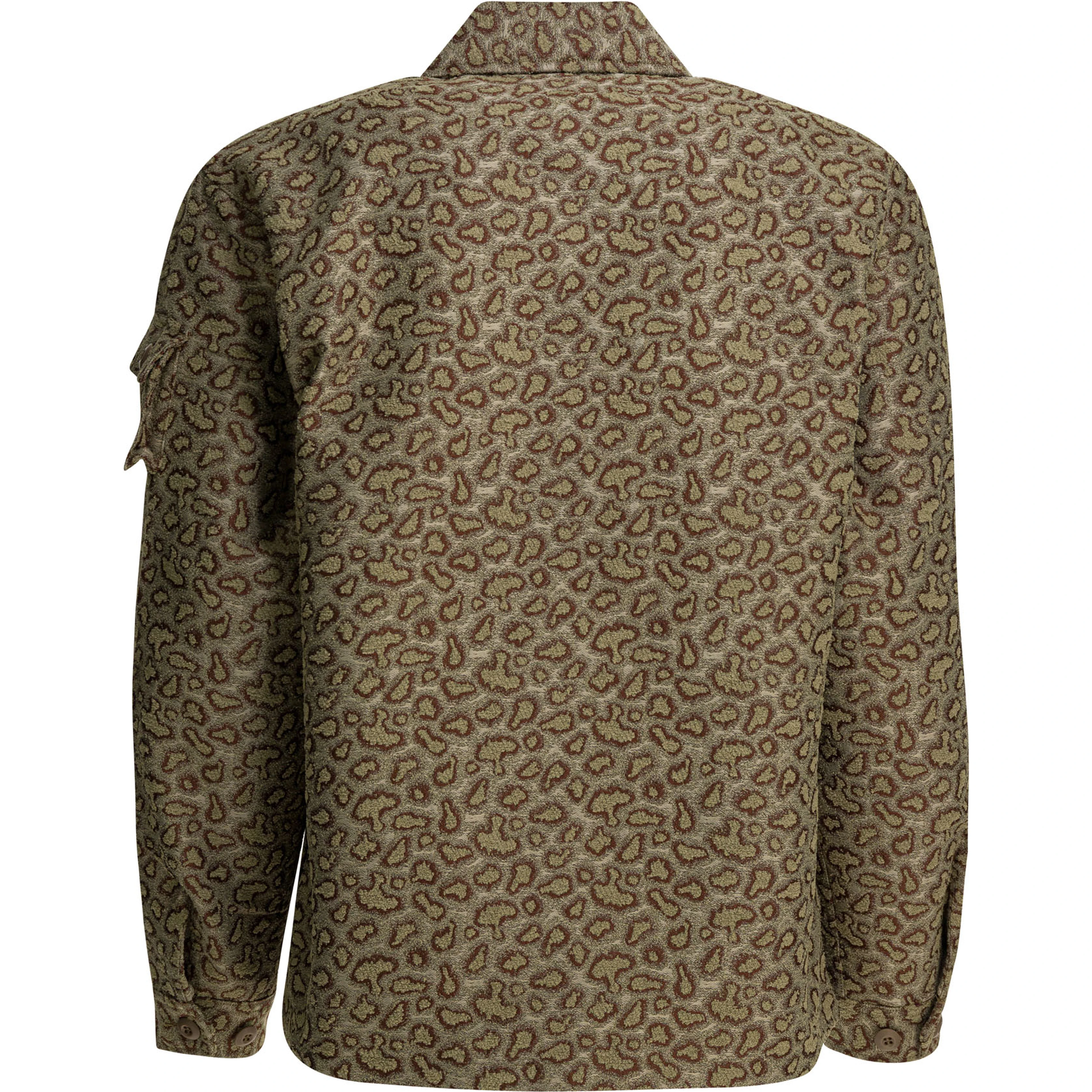 Cotton blend overshirt jacket