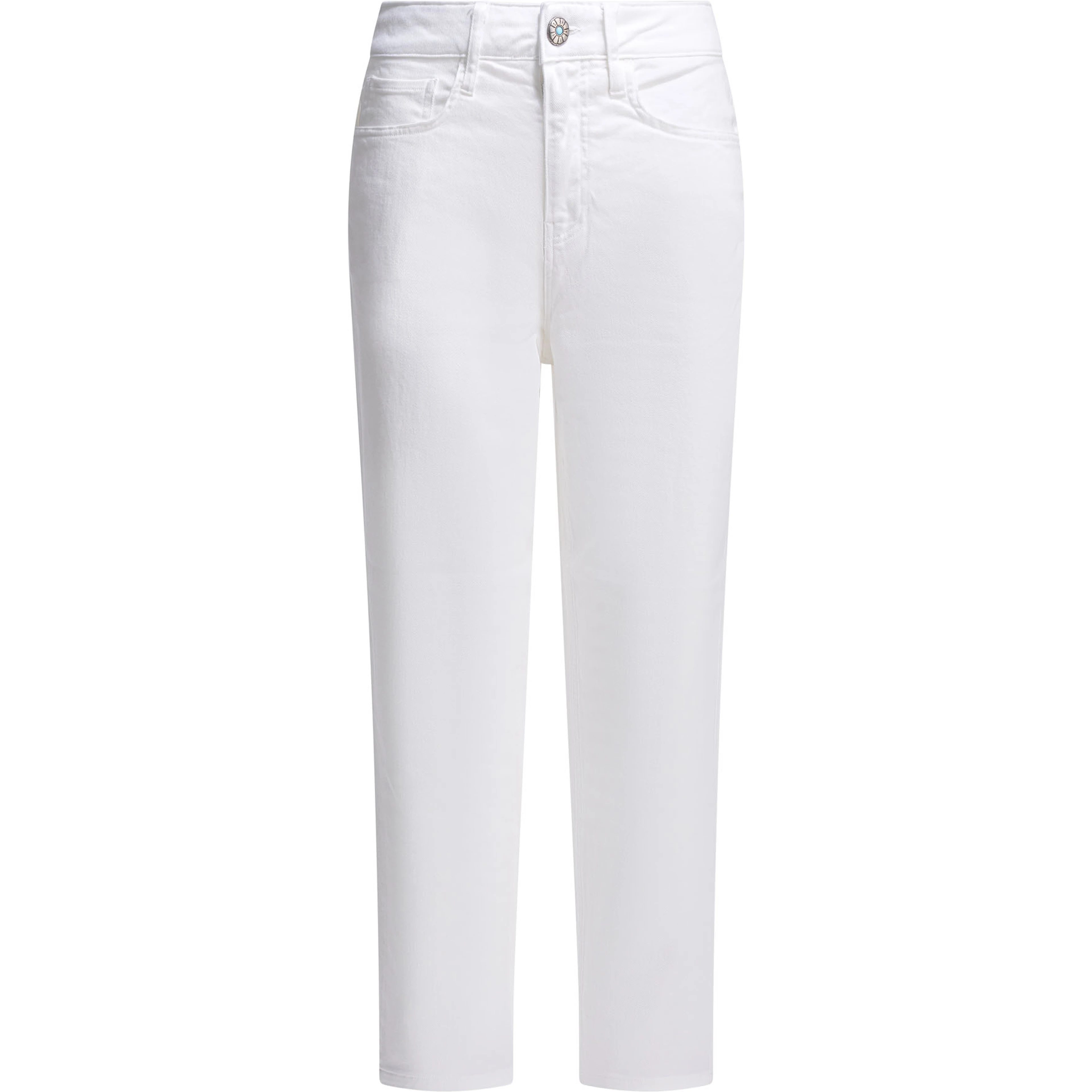 "Arch Drill Stretch" straight Leg Jeans