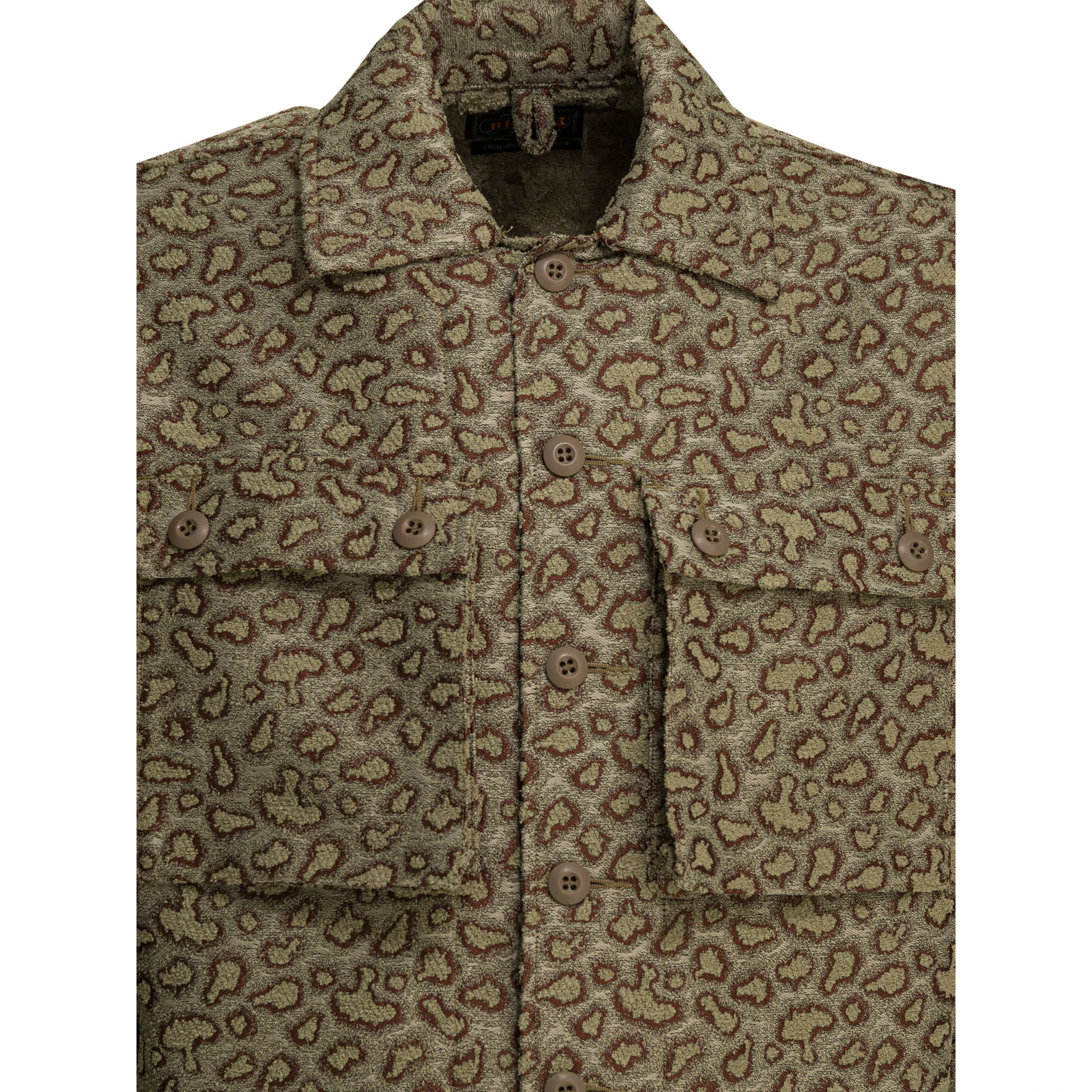 Cotton blend overshirt jacket