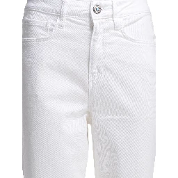 "Arch Drill Stretch" straight Leg Jeans