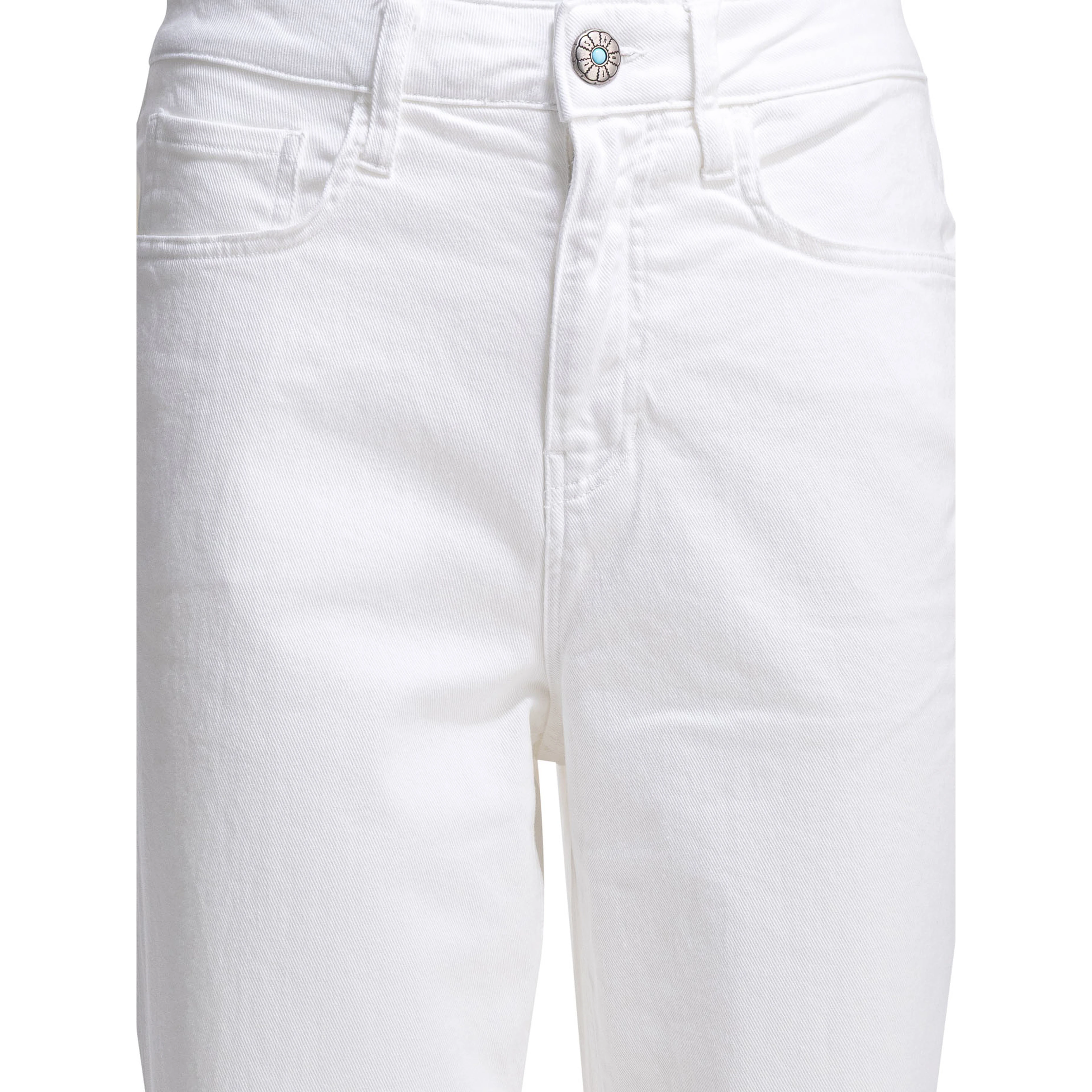 "Arch Drill Stretch" straight Leg Jeans