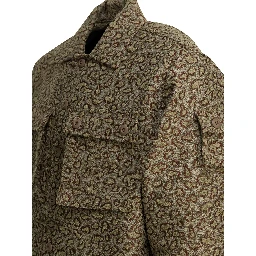 Cotton blend overshirt jacket
