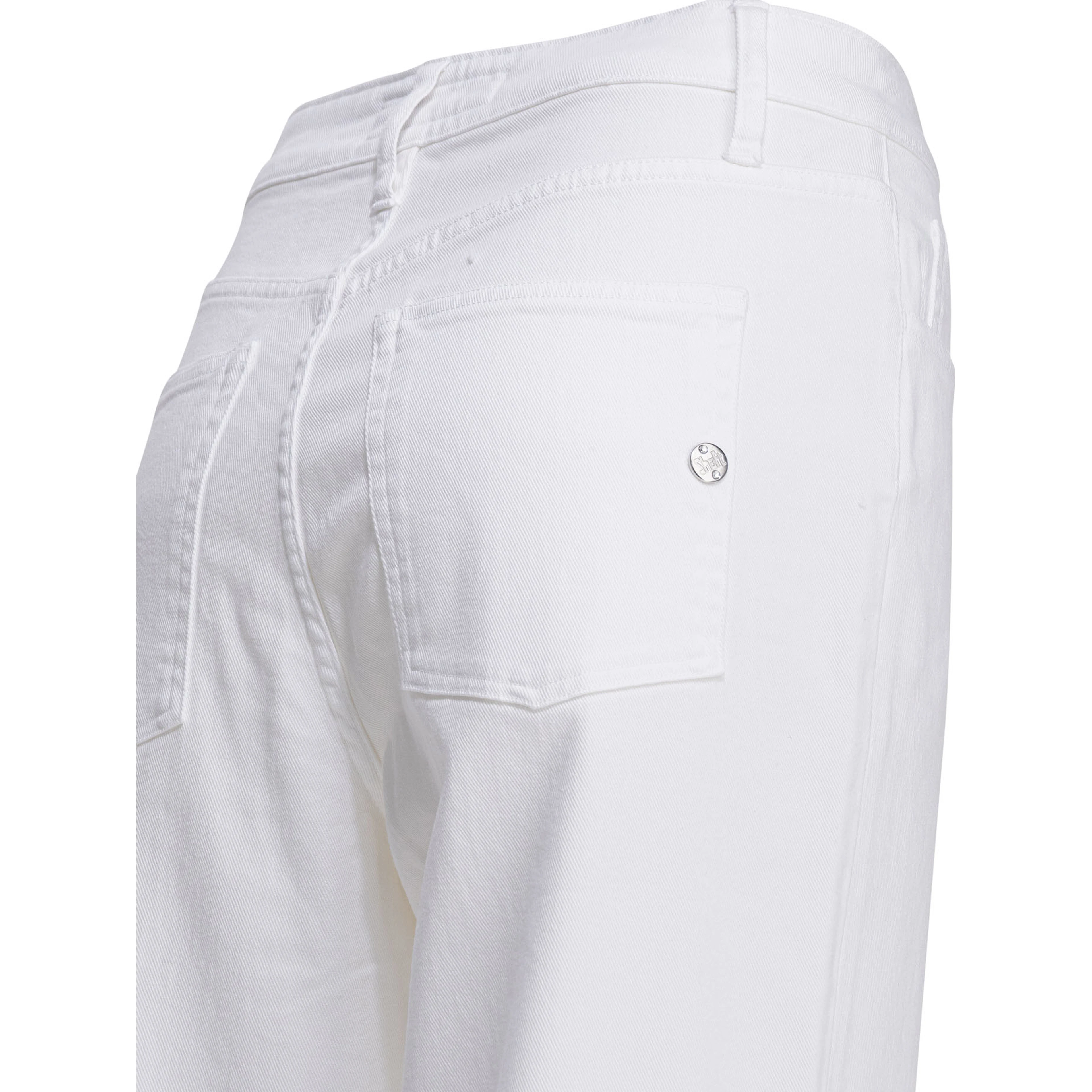 "Arch Drill Stretch" straight Leg Jeans