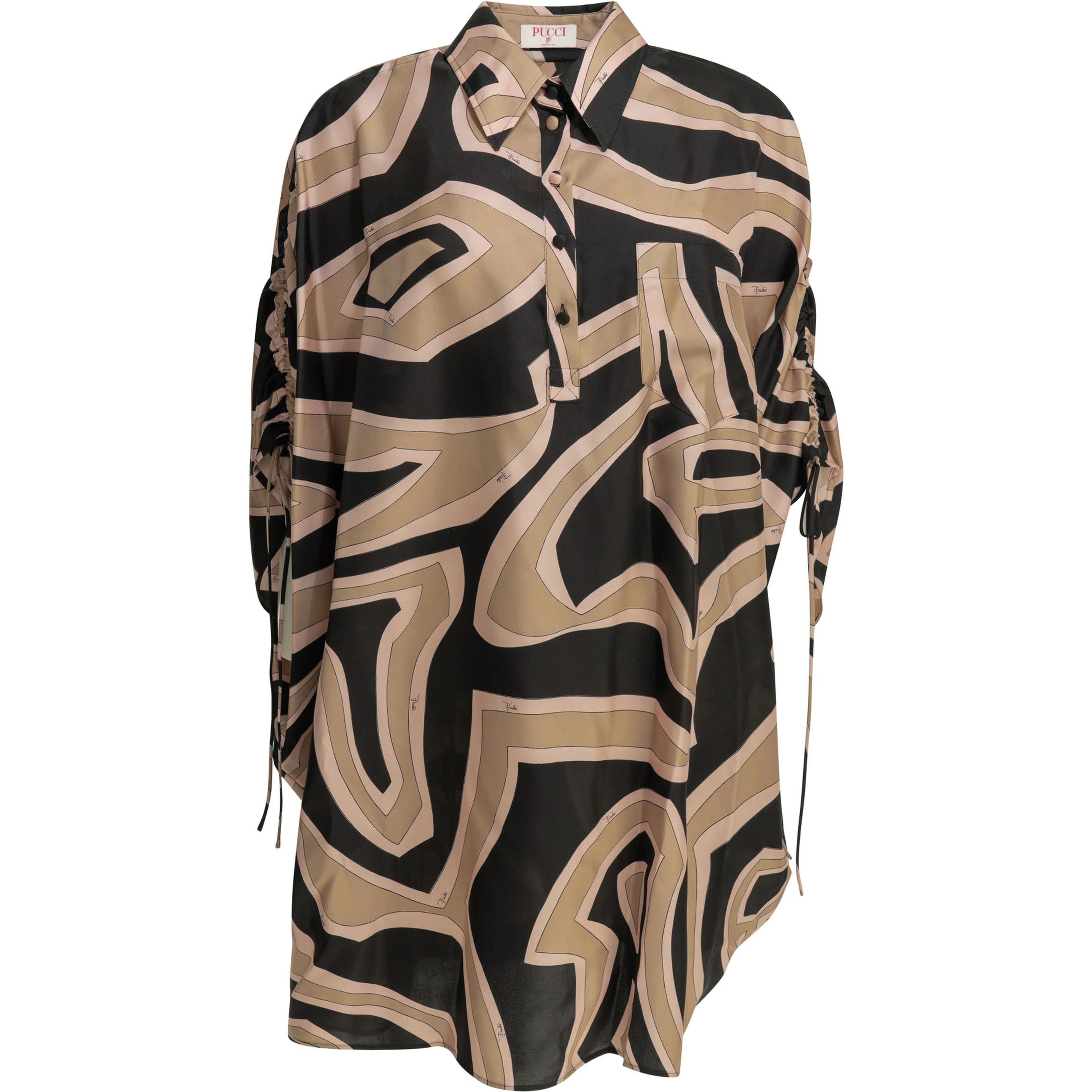 "Labirinto" short kaftan dress